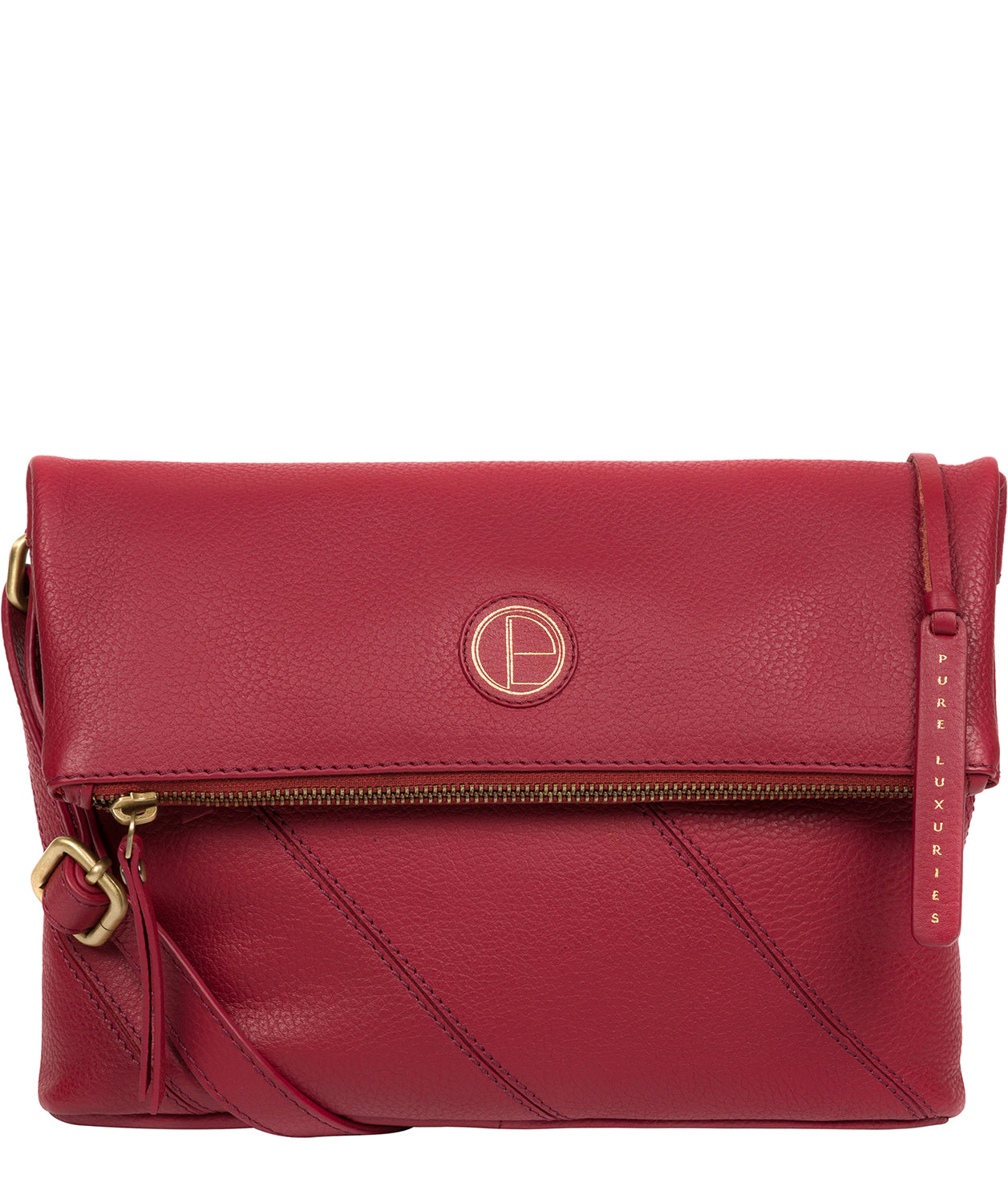 'Korin' Red Leather Cross Body Bag image 1