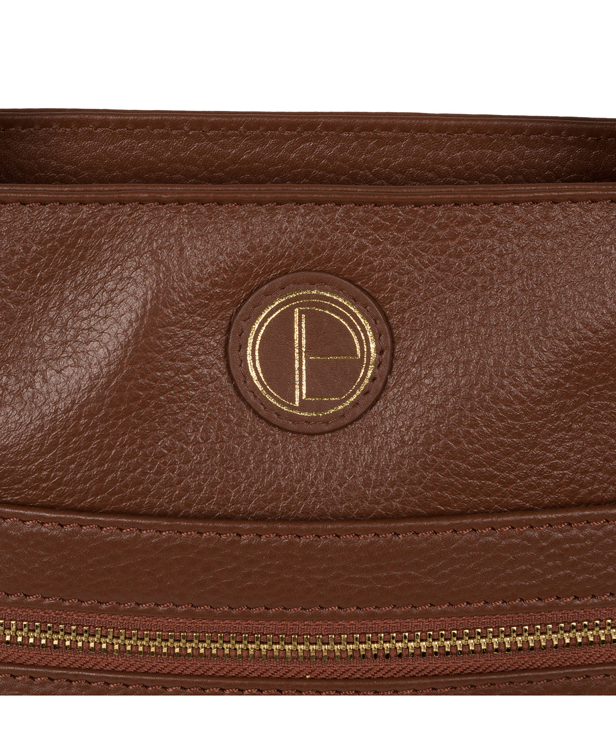 'Skye' Dark Tan Leather Tote Bag Pure Luxuries London