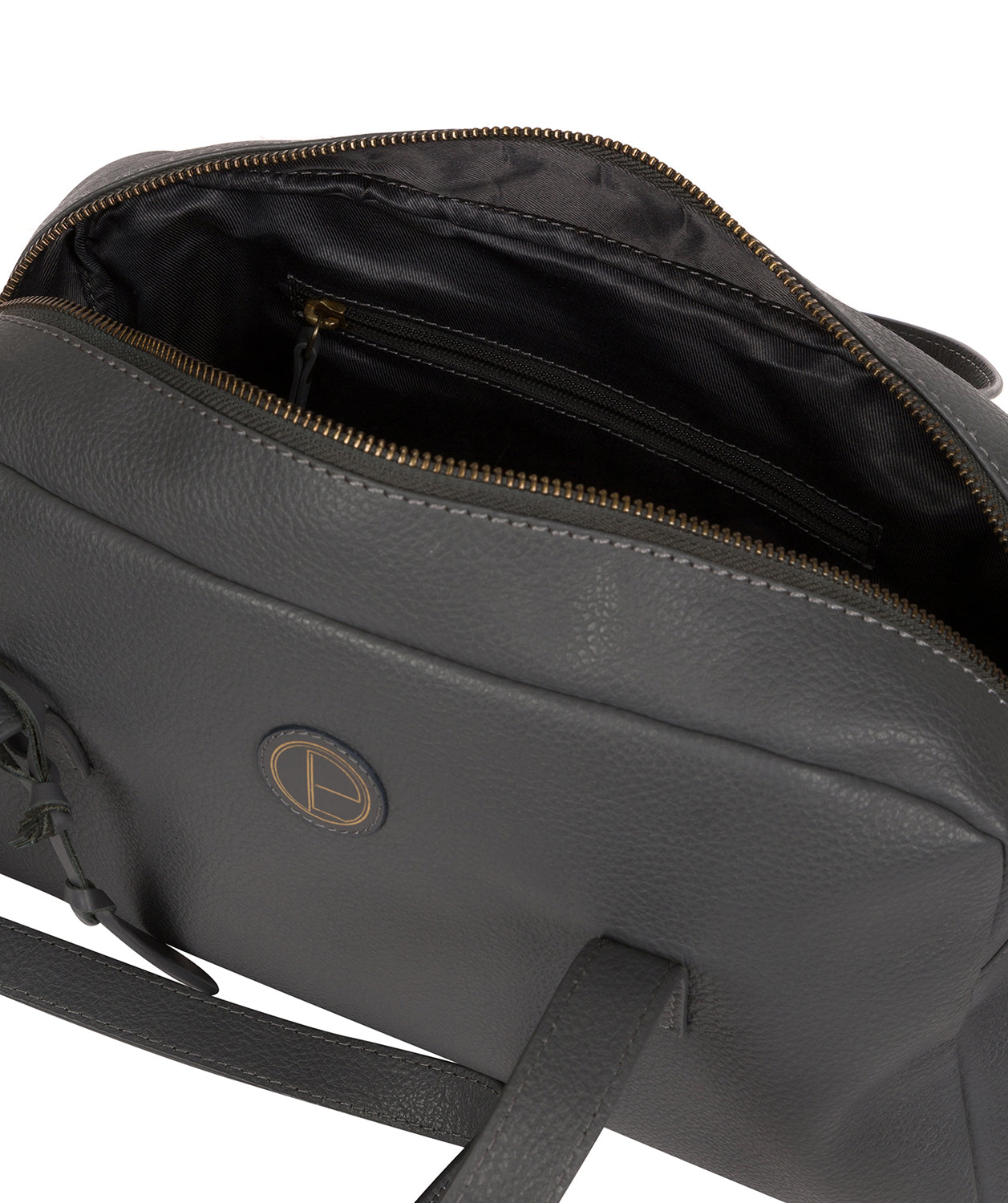 'Pitunia' Grey Leather Handbag Pure Luxuries London