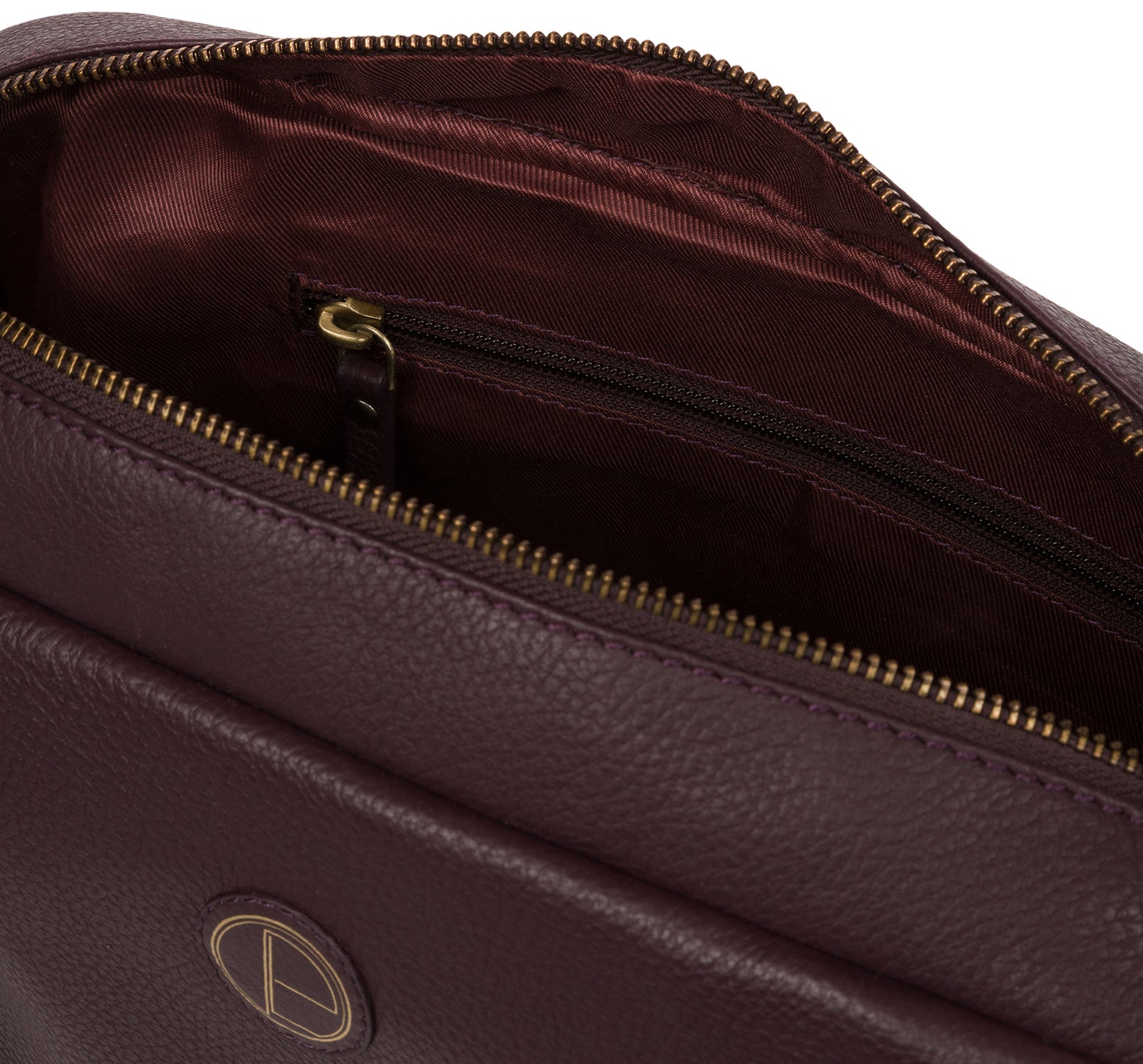 'Pitunia' Plum Leather Handbag Pure Luxuries London