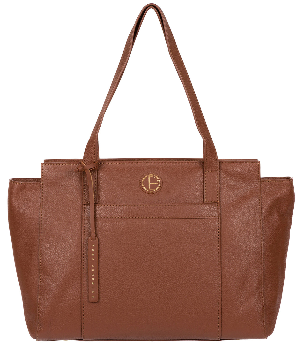 'Dusk' Dark Tan Leather Shoulder Bag image 1