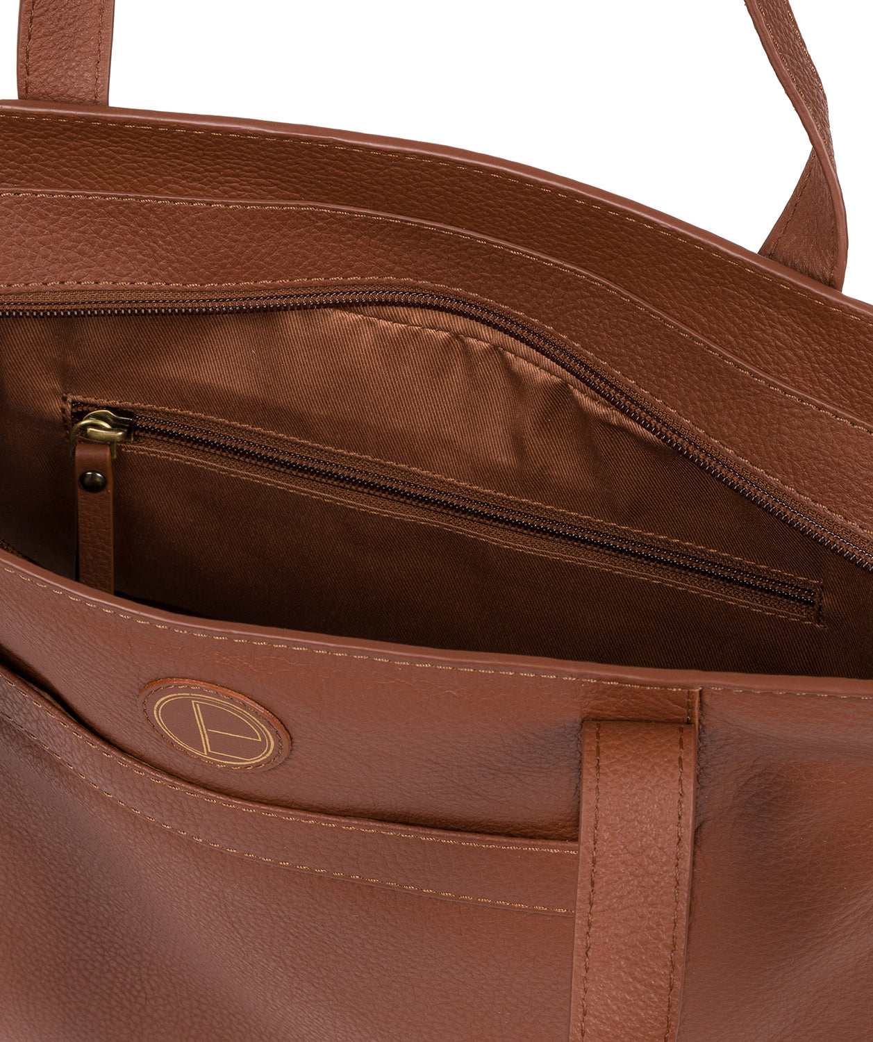 'Dusk' Dark Tan Leather Shoulder Bag image 4