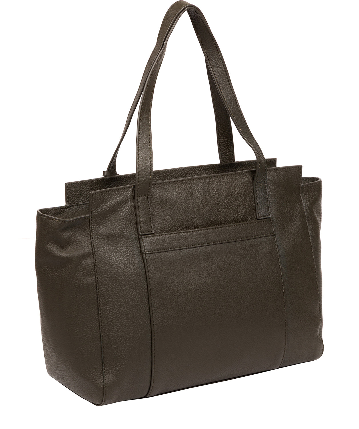 'Dusk' Olive Leather Shoulder Bag image 3