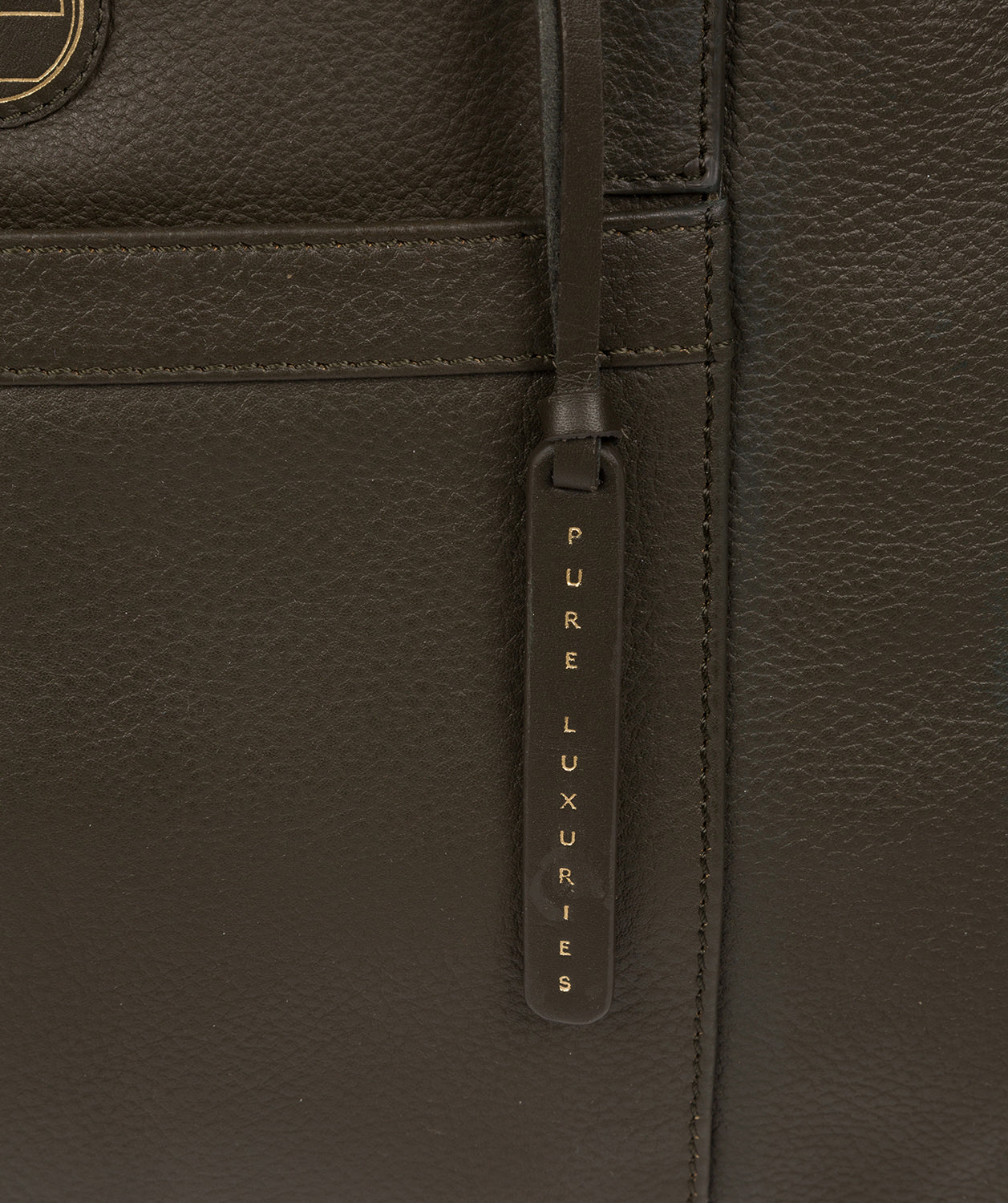 'Dusk' Olive Leather Shoulder Bag image 5