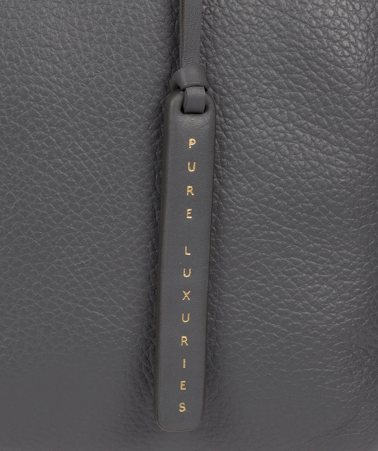 'Milana' Grey Leather Handbag image 5