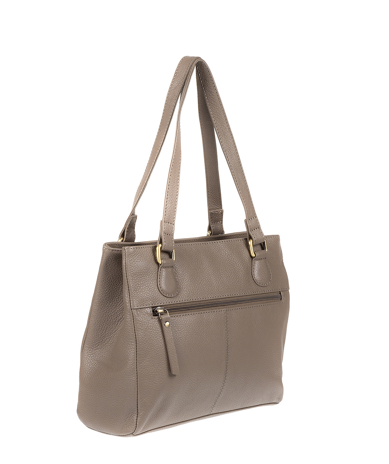 'Milana' Taupe Leather Handbag Pure Luxuries London