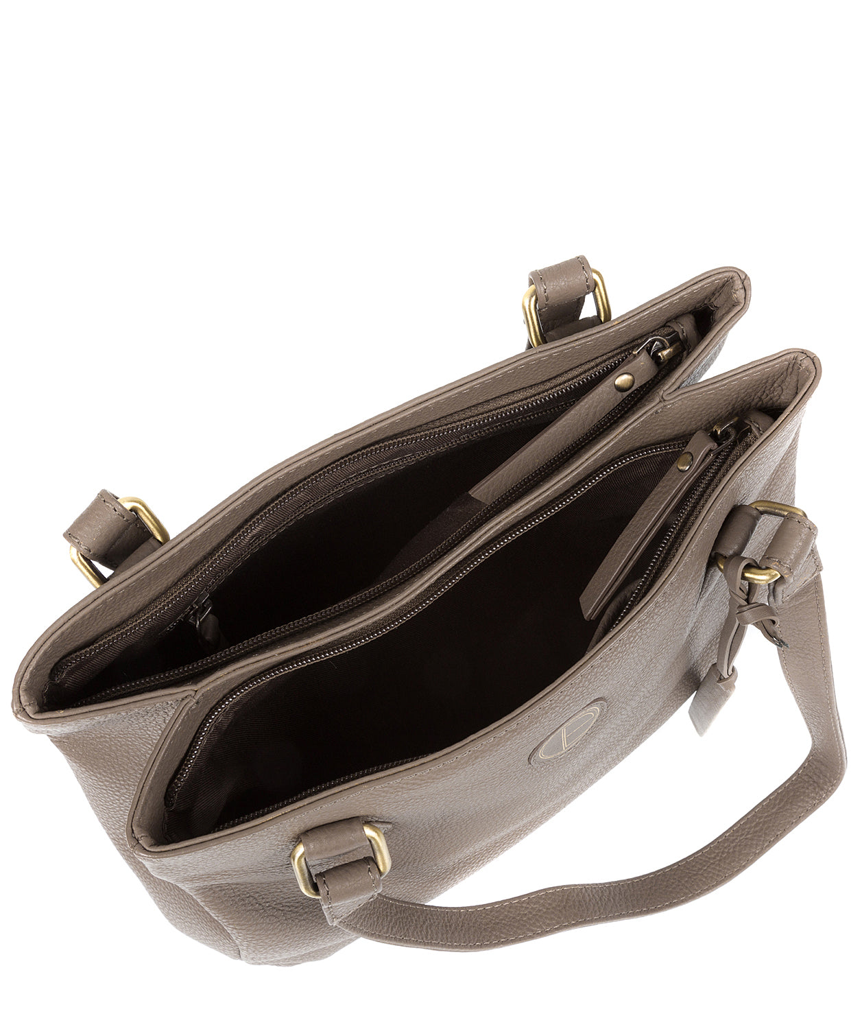 'Milana' Taupe Leather Handbag Pure Luxuries London