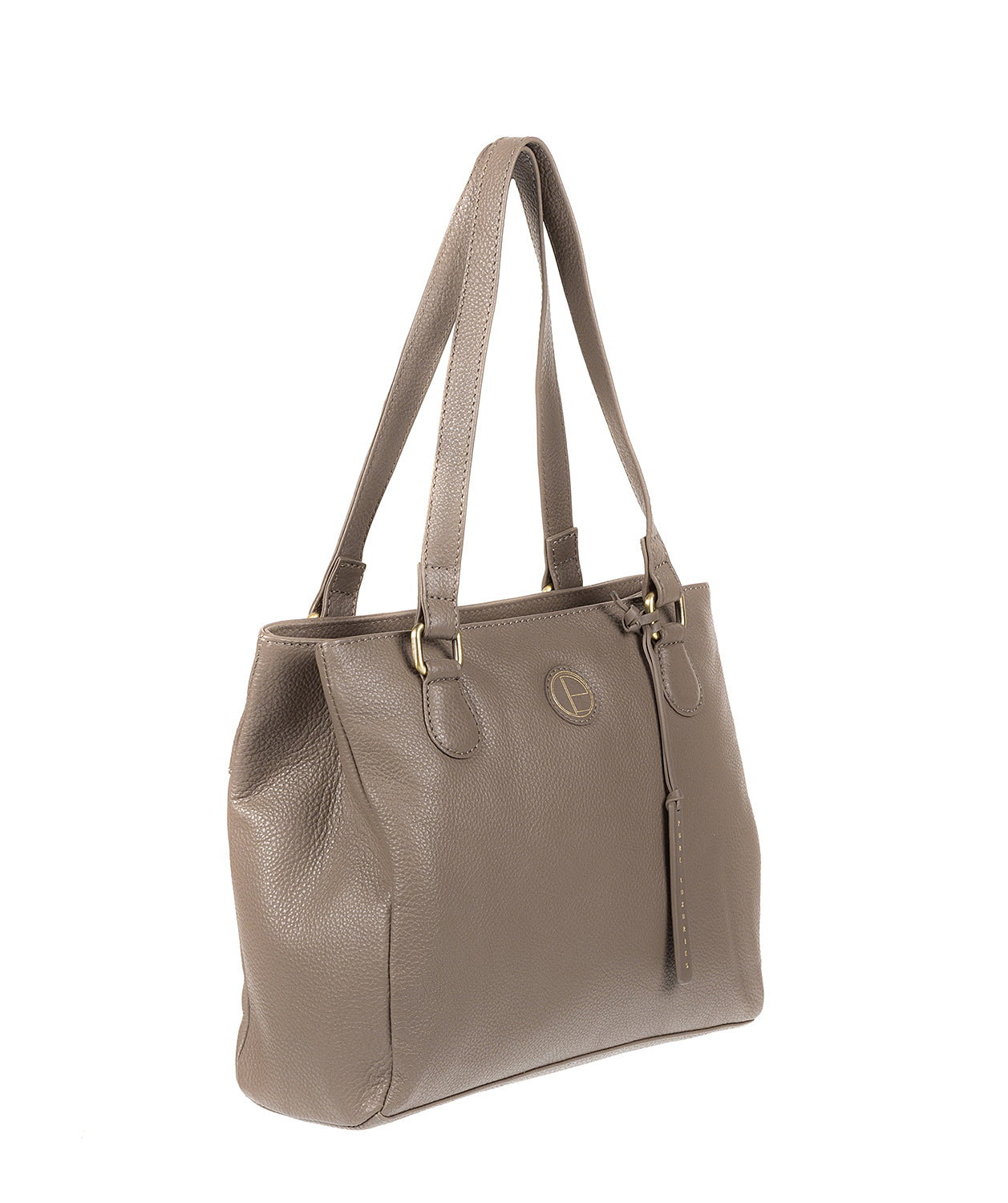 'Milana' Taupe Leather Handbag Pure Luxuries London