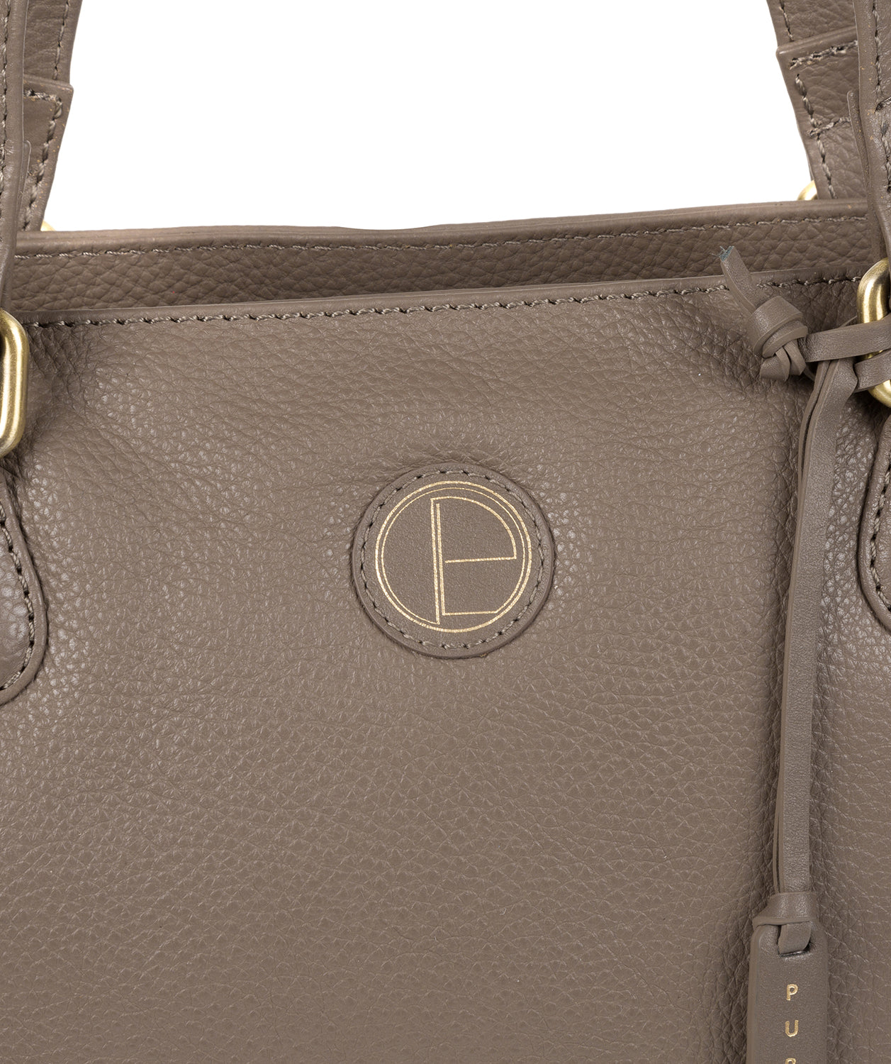 'Milana' Taupe Leather Handbag Pure Luxuries London