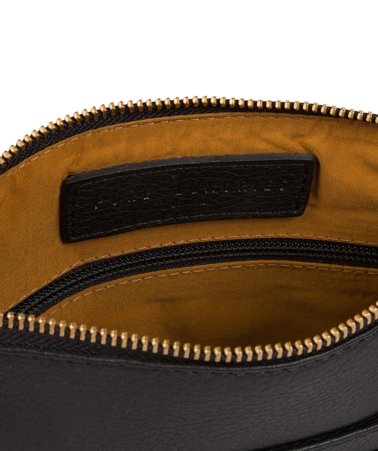 'Anne' Black Leather Cross Body Bag image 5