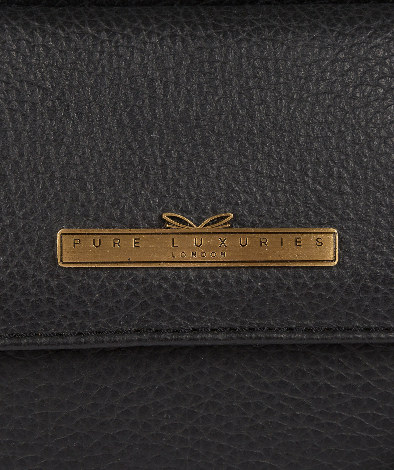 'Anne' Black Leather Cross Body Bag image 6