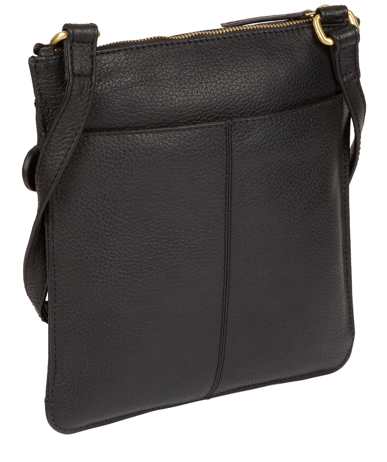 'Anne' Black Leather Cross Body Bag image 8