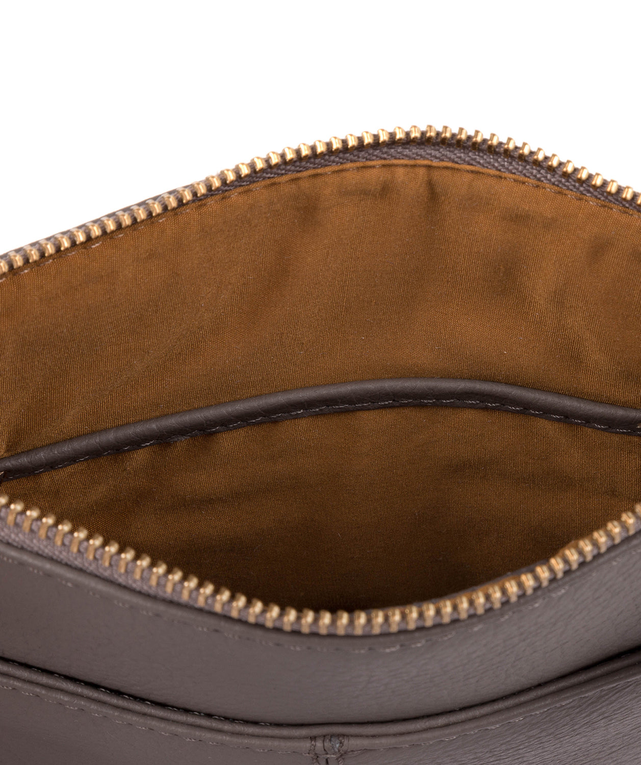 'Anne' Grey Leather Cross Body Bag Pure Luxuries London