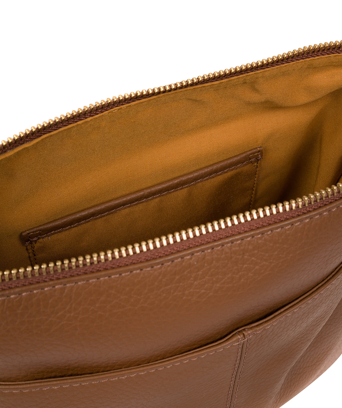 'Caroline' Dark Tan Leather Cross Body Bag image 7
