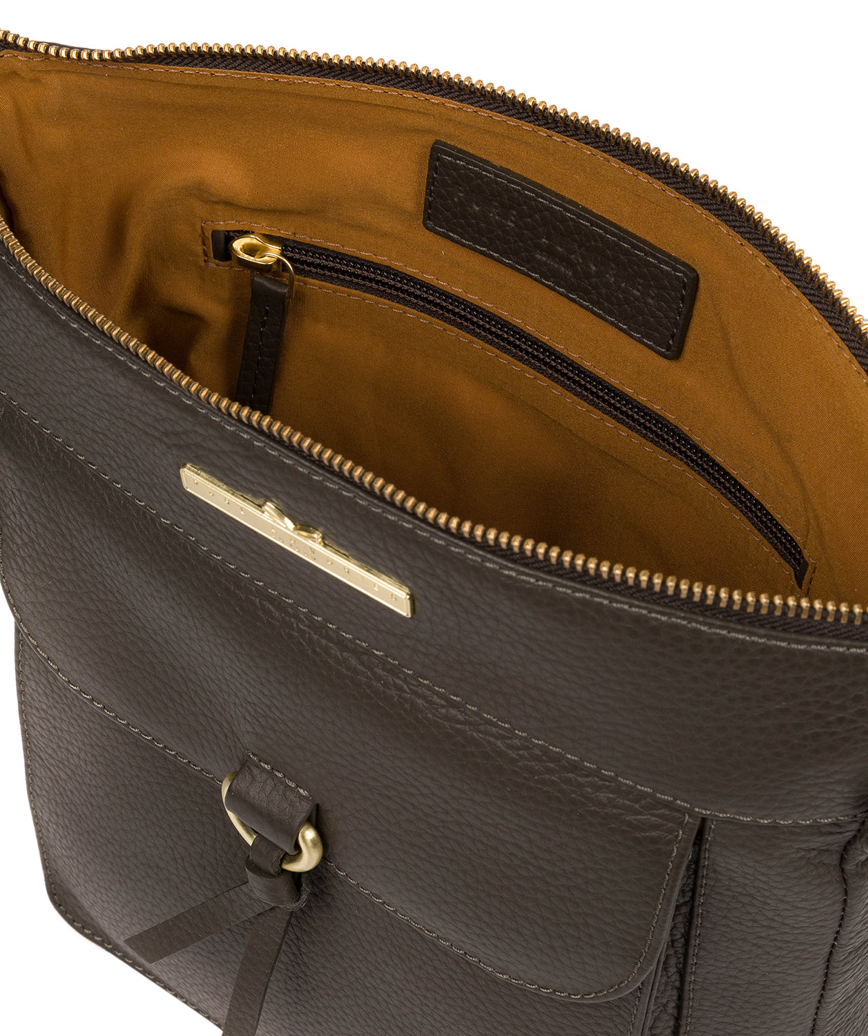 'Caroline' Olive Leather Cross Body Bag image 4