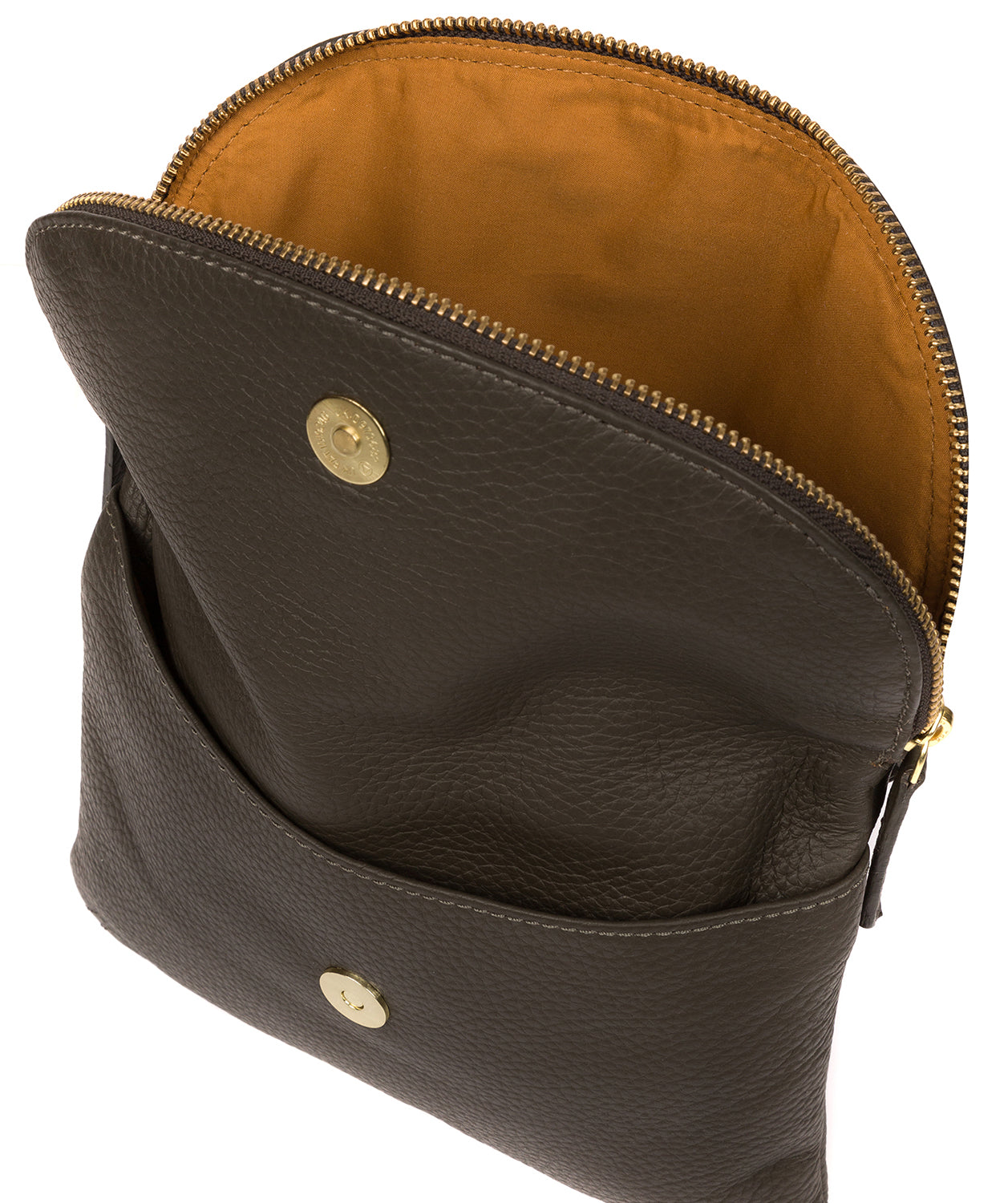 'Sheryl' Olive Leather Cross Body Bag Pure Luxuries London