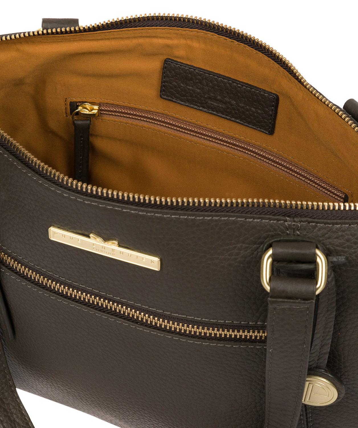 'Laurel' Olive Leather Handbag Pure Luxuries London