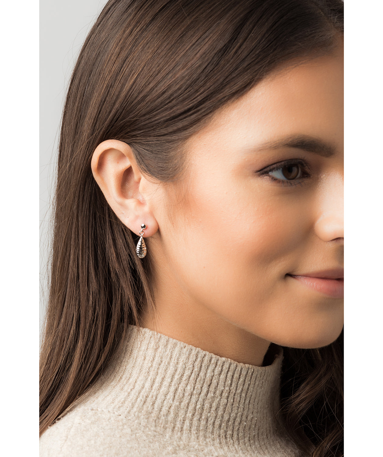 Gift Packaged 'Carrington' 925 Silver & Cubic Zirconia Drop Earrings