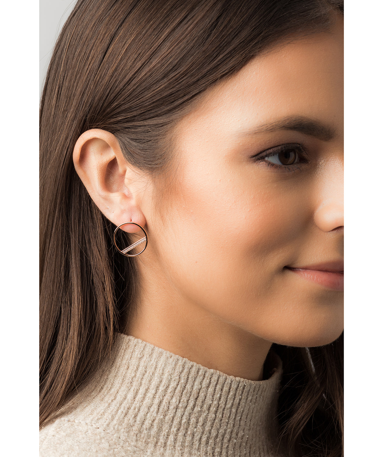 Copy of Gift Packaged 'Equinox' 18ct Yellow Gold Plated 925 Silver & Cubic Zirconia Earrings