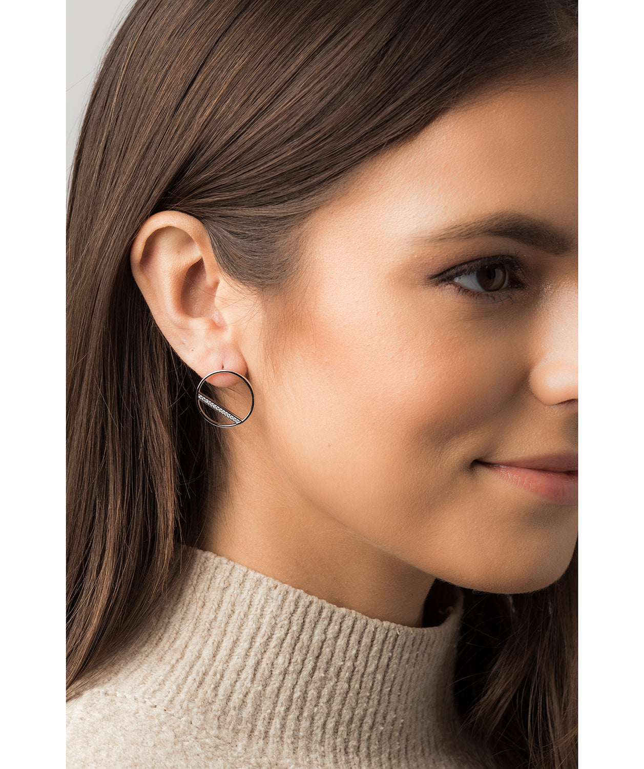 Gift Packaged 'Equinox' 925 Silver & Cubic Zirconia Earrings