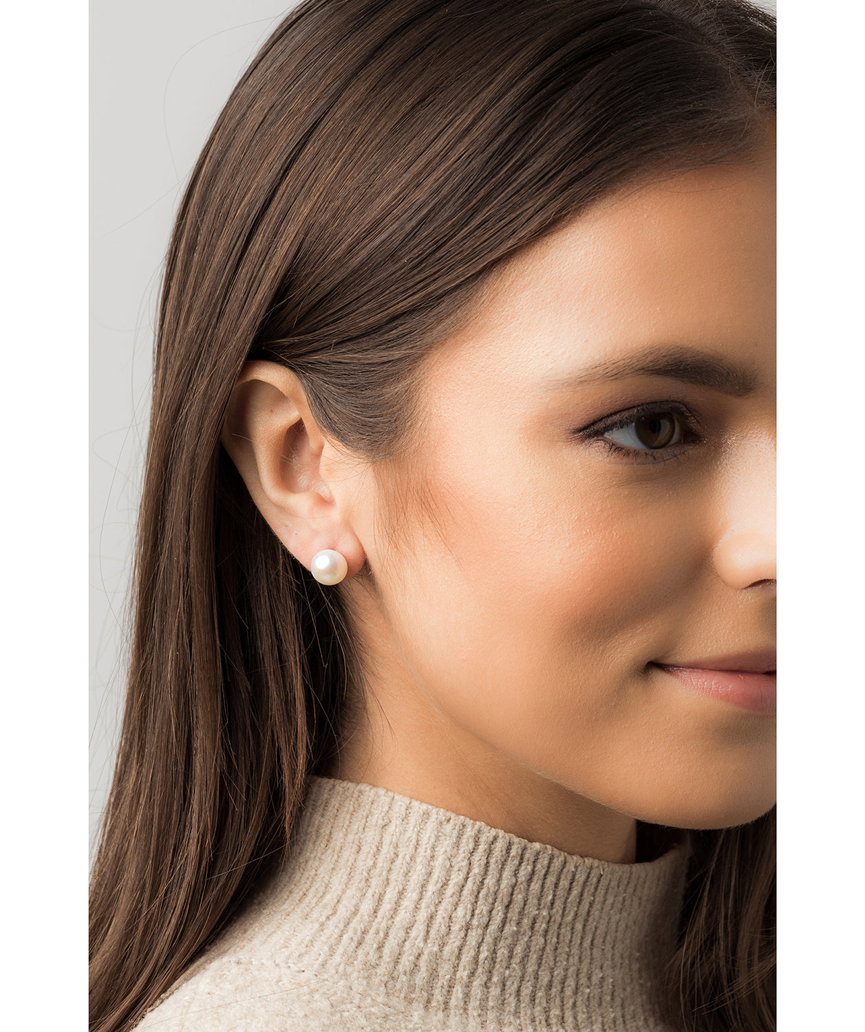 Gift Packaged 'Zehren' 18ct Yellow Gold Plated 925 Silver & Freshwater Pearl Earrings