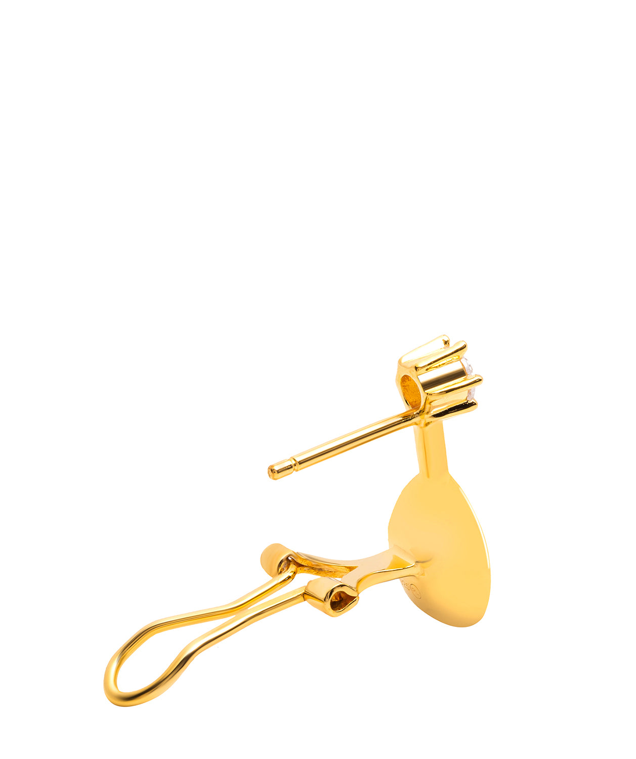 Gift Packaged 'Holton' 18ct Yellow Gold Plated 925 Silver & Freshwater Pearl Sparkle Earrings