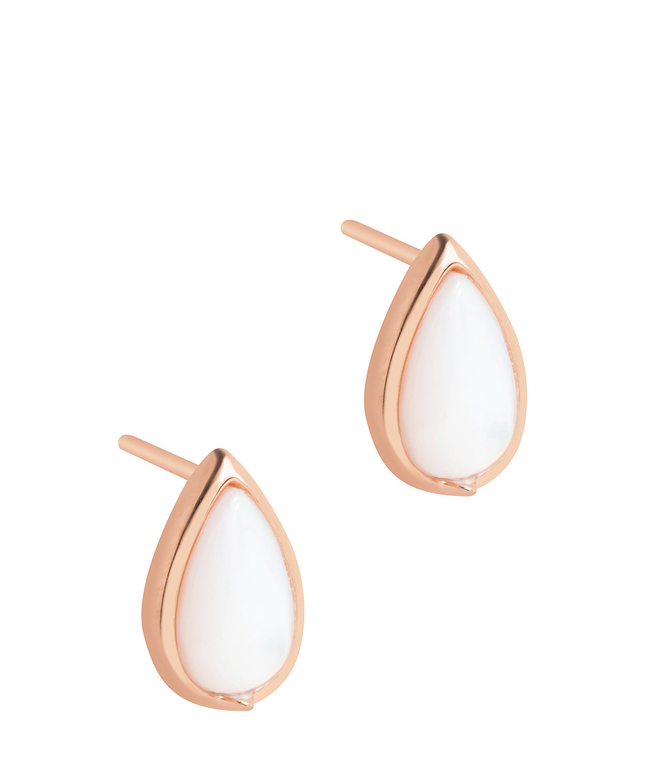 Gift Packaged 'Celine' 18ct Rose Gold Plated 925 Silver Teardrop Earrings