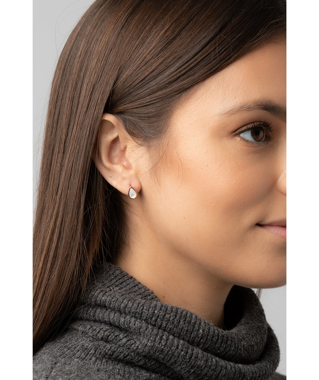 Gift Packaged 'Celine' 18ct Rose Gold Plated 925 Silver Teardrop Earrings