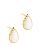 Gift Packaged 'Celine' 18ct Yellow Gold Plated 925 Silver Teardrop Earrings