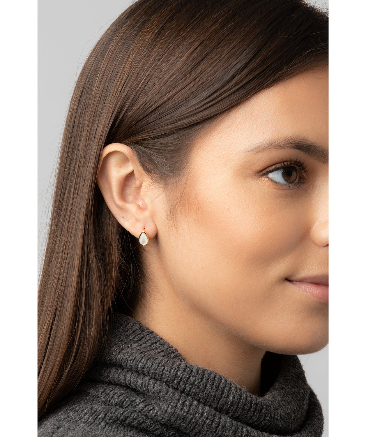 Gift Packaged 'Celine' 18ct Yellow Gold Plated 925 Silver Teardrop Earrings