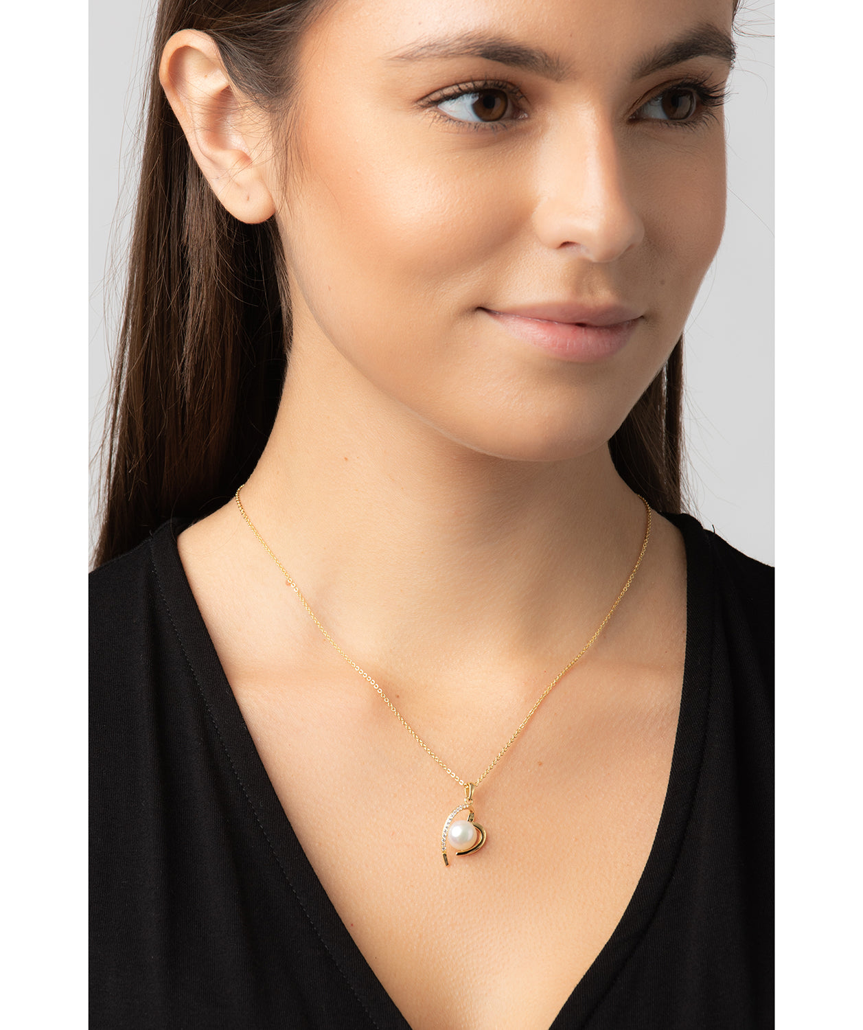 Gift Packaged 'Aurora' 18ct Gold Plated 925 Silver with Freshwater Pearl