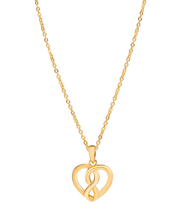 Gift Packaged 'Cirillo' 18ct Yellow Gold Plated 925 Silver Woven Heart Necklace