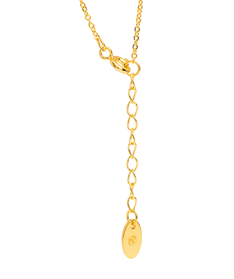 Gift Packaged 'Kouris' 18ct Yellow Gold Plated 925 Silver & Cubic Zirconia Necklace