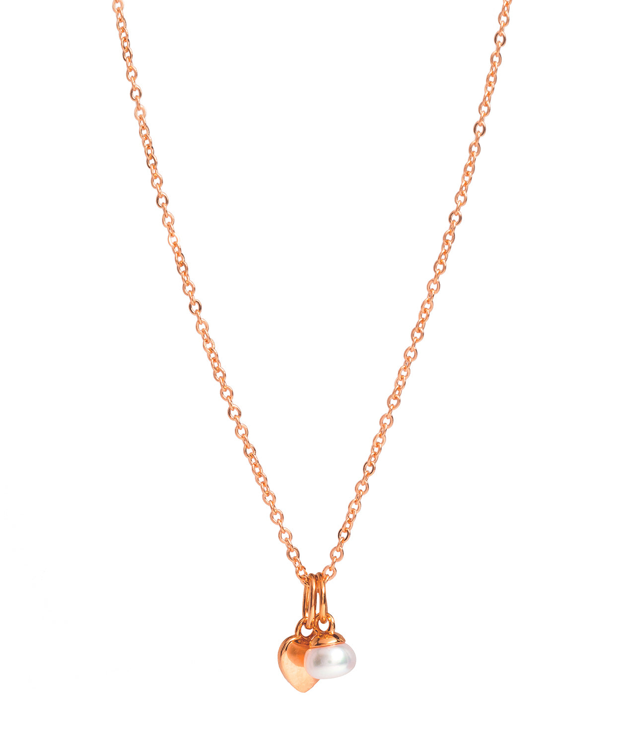 Gift Packaged 'Fonseca' 18ct Rose Gold Plated 925 Silver with Freshwater Pearl Necklace