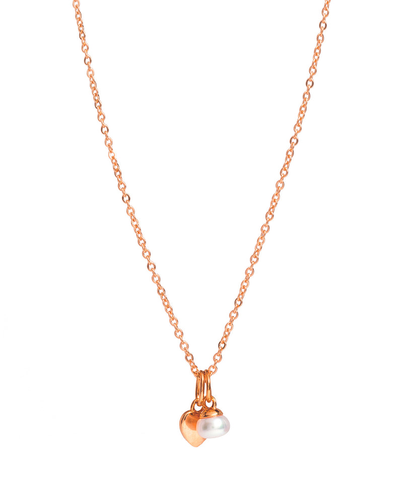 Gift Packaged 'Fonseca' 18ct Rose Gold Plated 925 Silver with Freshwater Pearl Necklace