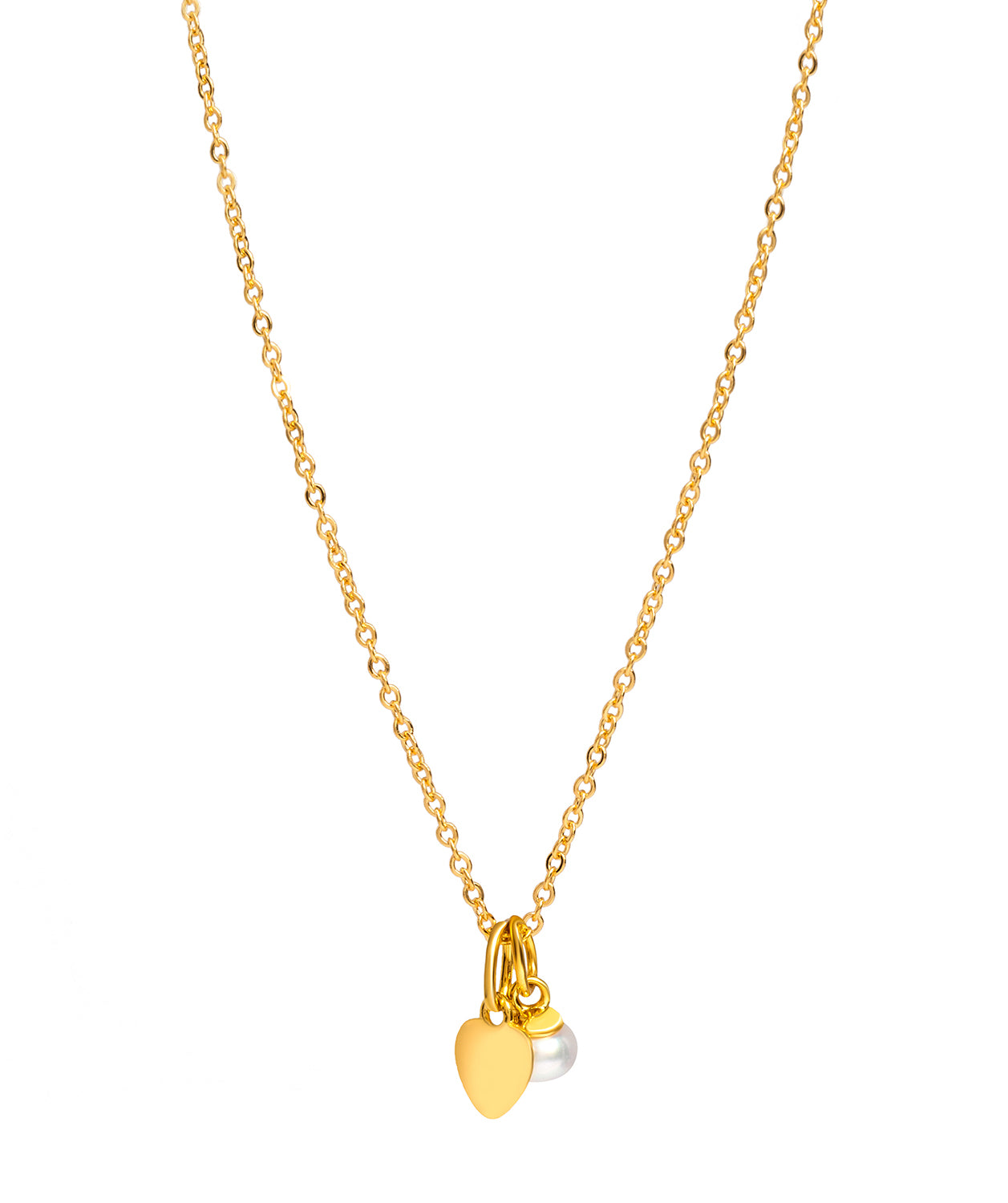 Gift Packaged 'Fonseca' 18ct Yellow Gold Plated 925 Silver with Freshwater Pearl Necklace