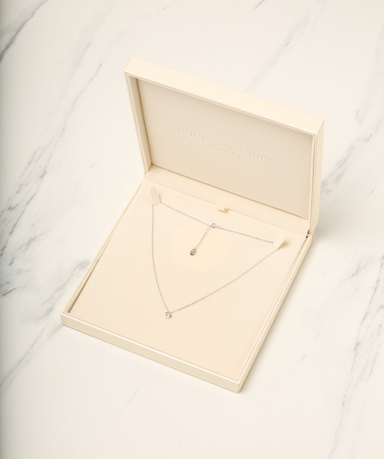 Gift Packaged 'Jaen' 925 Silver Heart Necklace