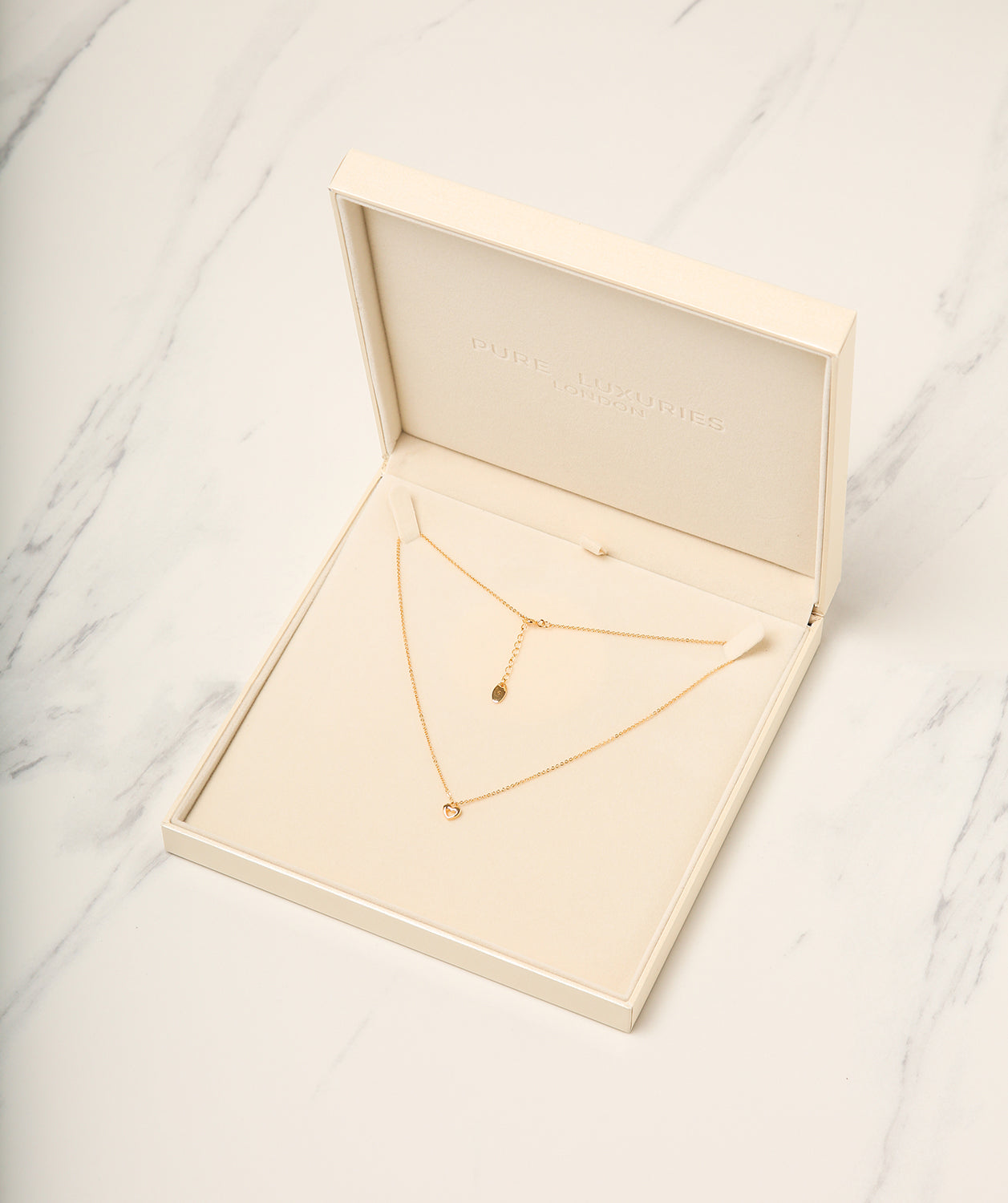Gift Packaged 'Jaen' 18ct Yellow Gold Plated 925 Silver Heart Necklace