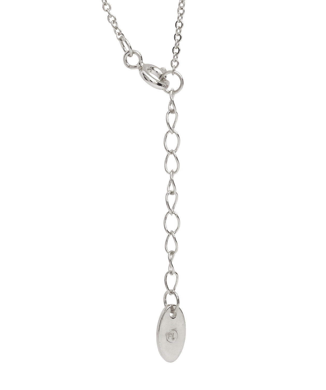 Gift Packaged 'Kubler' Rhodium Plated 925 Silver Heart & Circle Pendant Necklace
