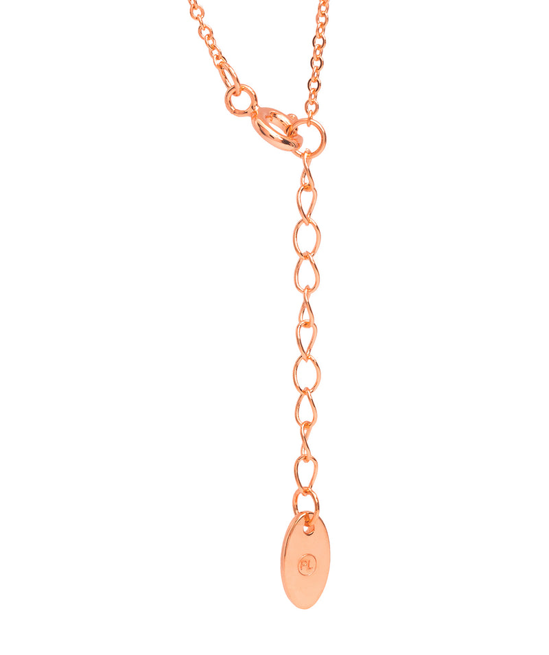 Gift Packaged 'Cosmos' 18ct Rose Gold Plated 925 Silver & Freshwater Pearl Halo Pendant Necklace