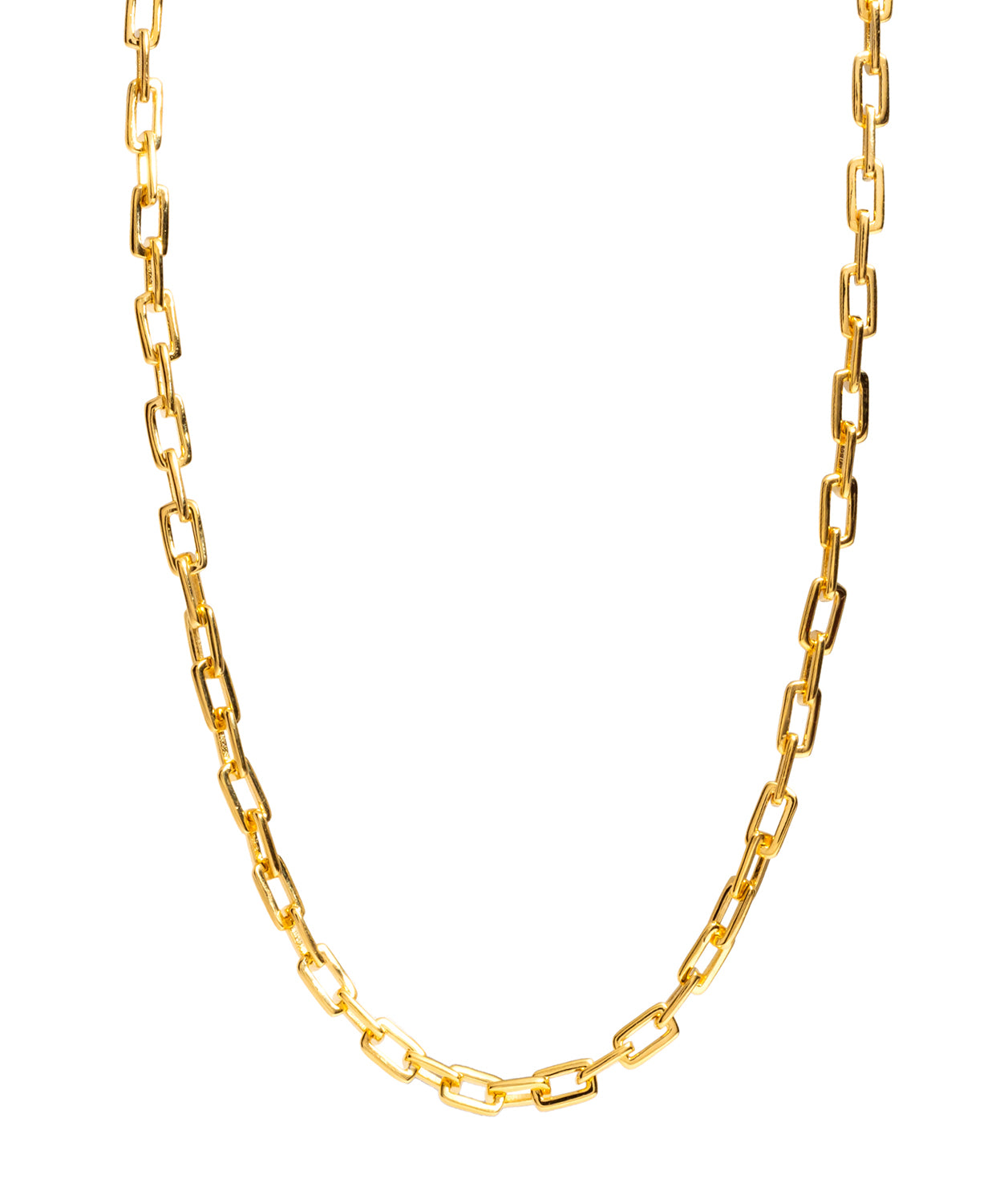 Gift Packaged 'Galicia' 18ct Yellow Plated Gold 925 Silver Link Chain Necklace