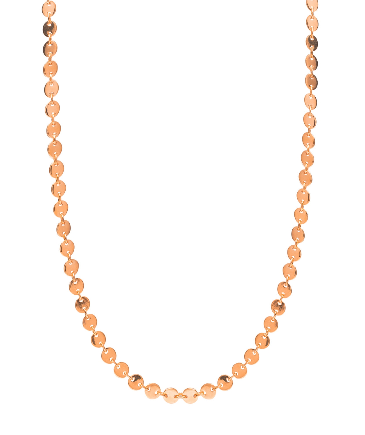 Gift Packaged 'Modesto' 18ct Rose Gold Plated 925 Silver Link Necklace