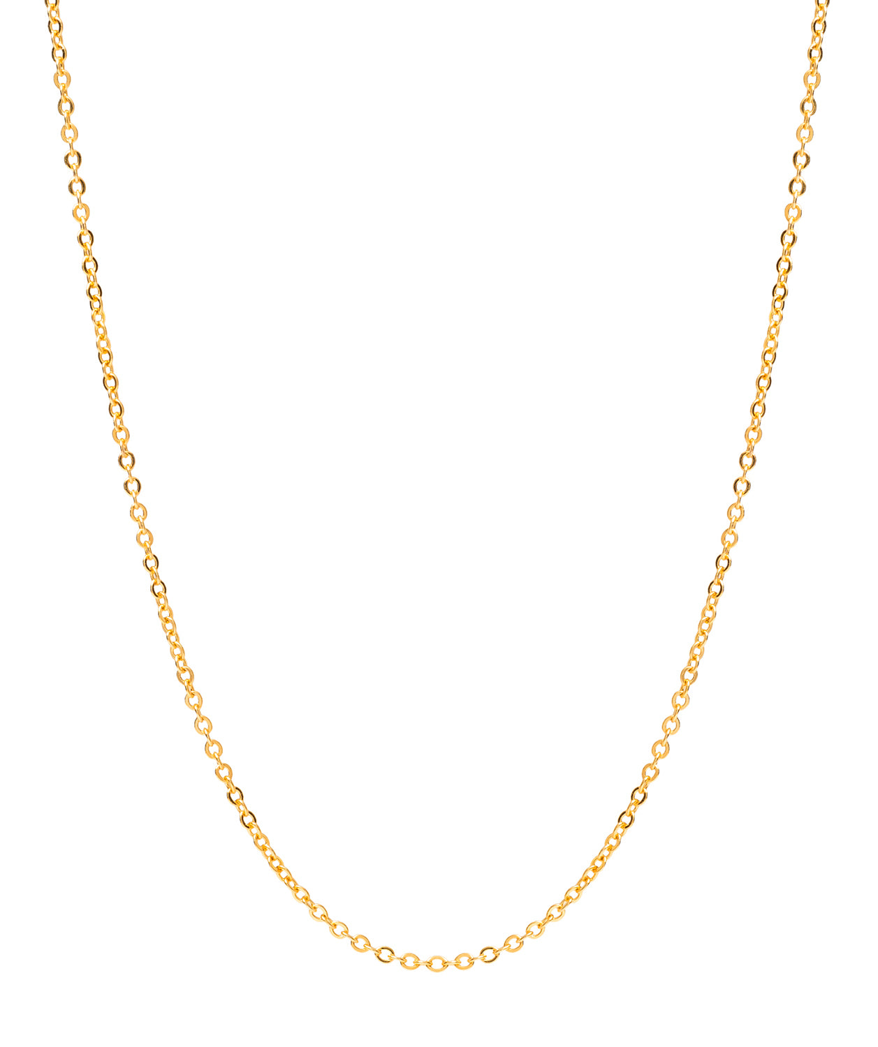 Gift Packaged 'Girona' 18ct Yellow Gold Plated 925 Silver Fine Trace Chain Necklace