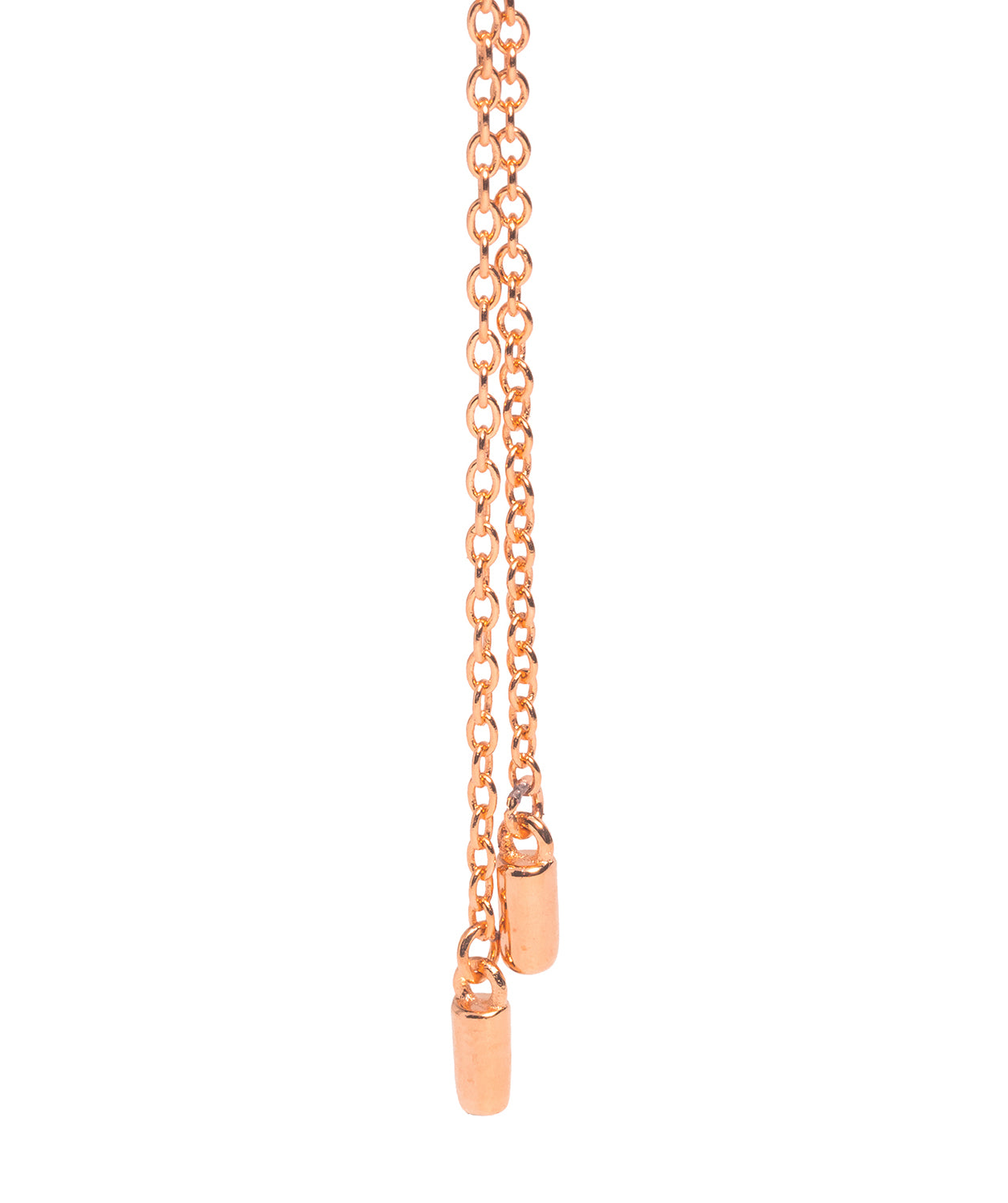 Gift Packaged 'Hingis' 18ct Rose Gold Plated 925 Silver & Cubic Zirconia Necklace