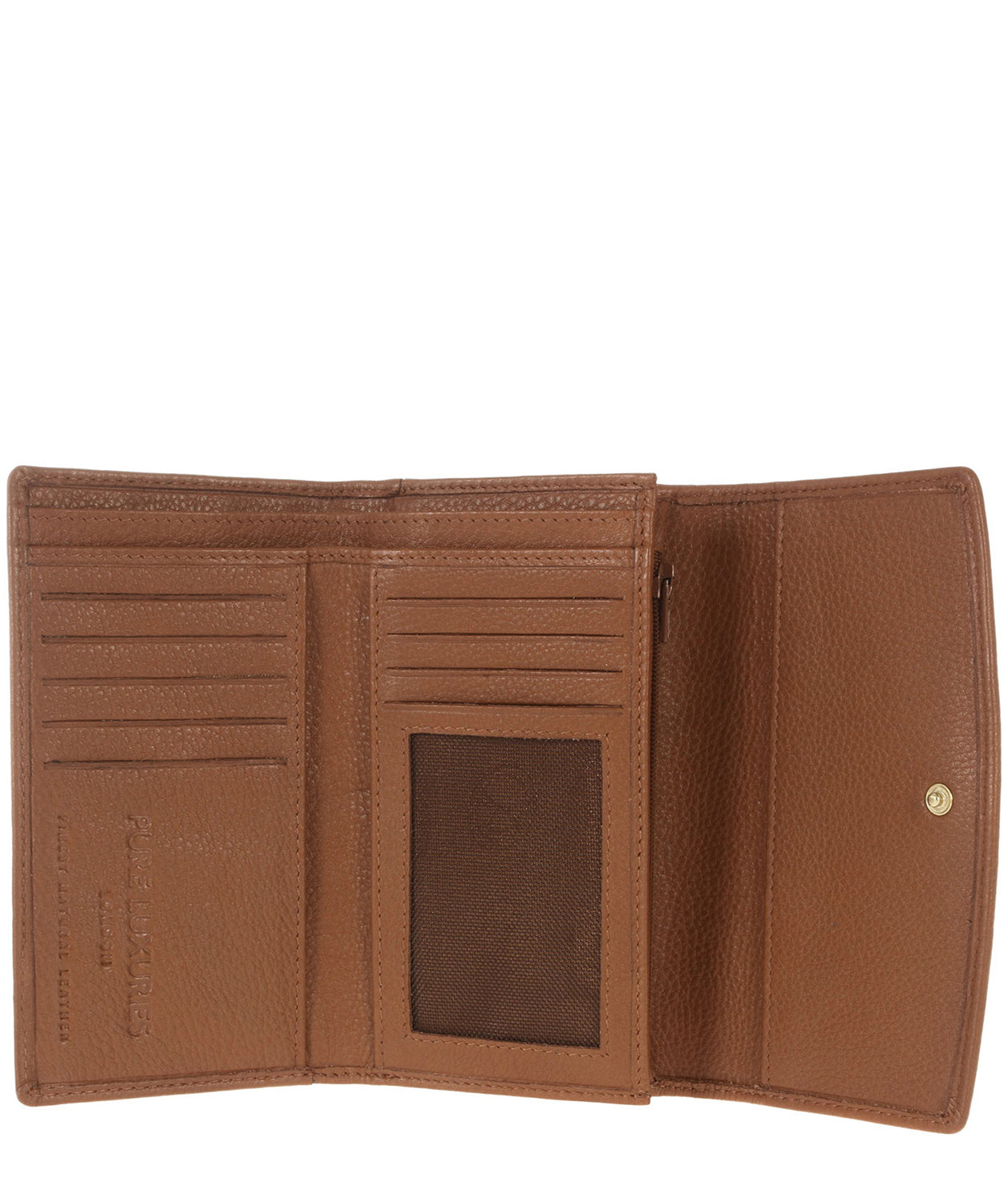 'Austen' Tan Natural Leather Purse