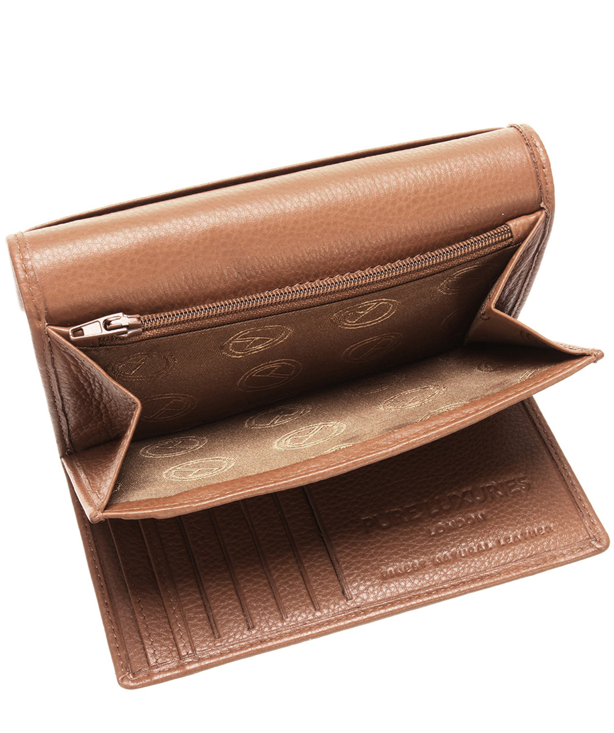 'Austen' Tan Natural Leather Purse