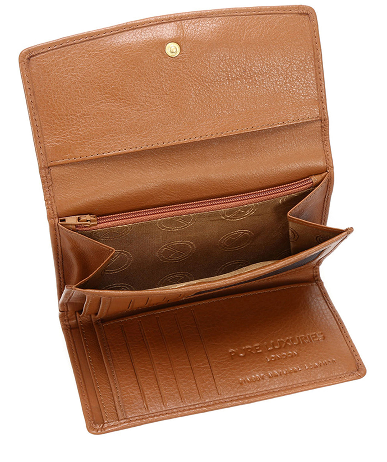 'Austen' Tan Natural Leather Purse