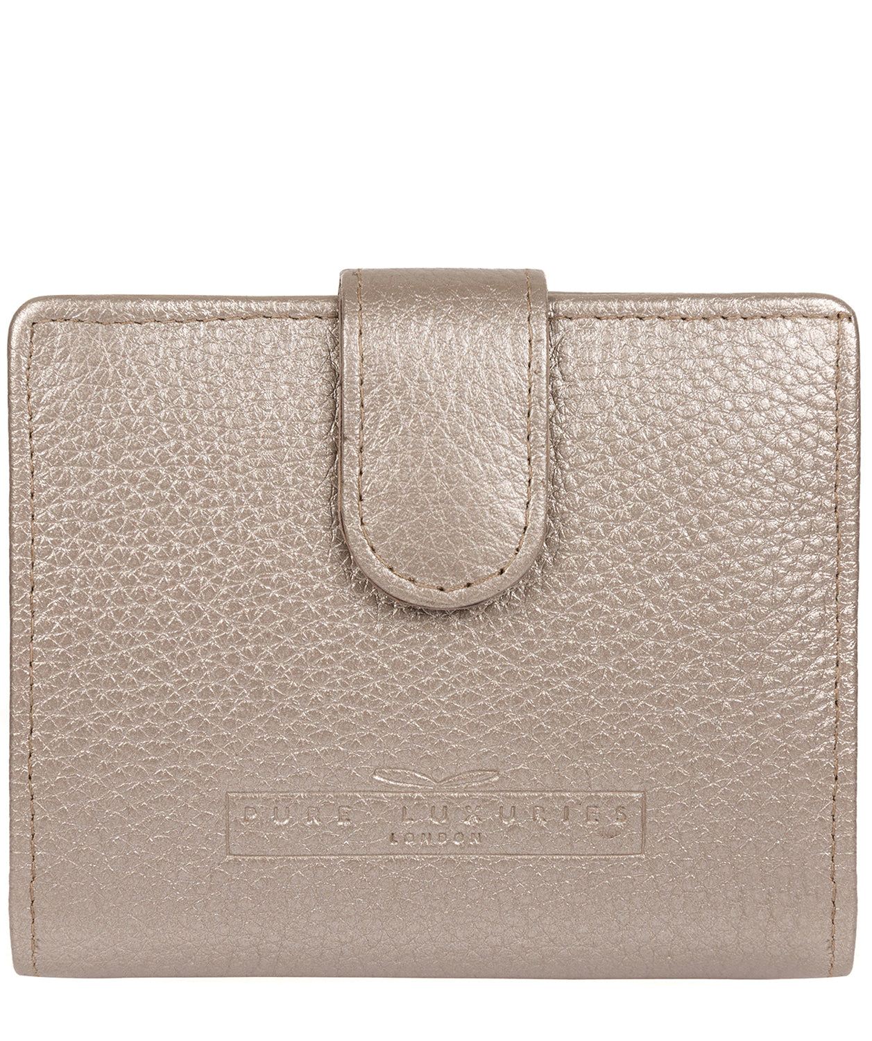 'Tori' Metallic Bronze Leather Purse image 1