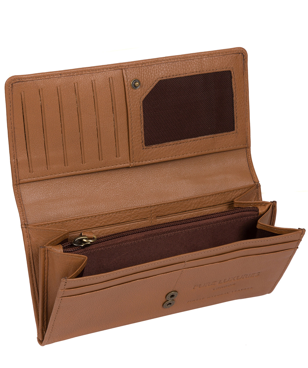 'Honor' Cognac Leather Purse image 5