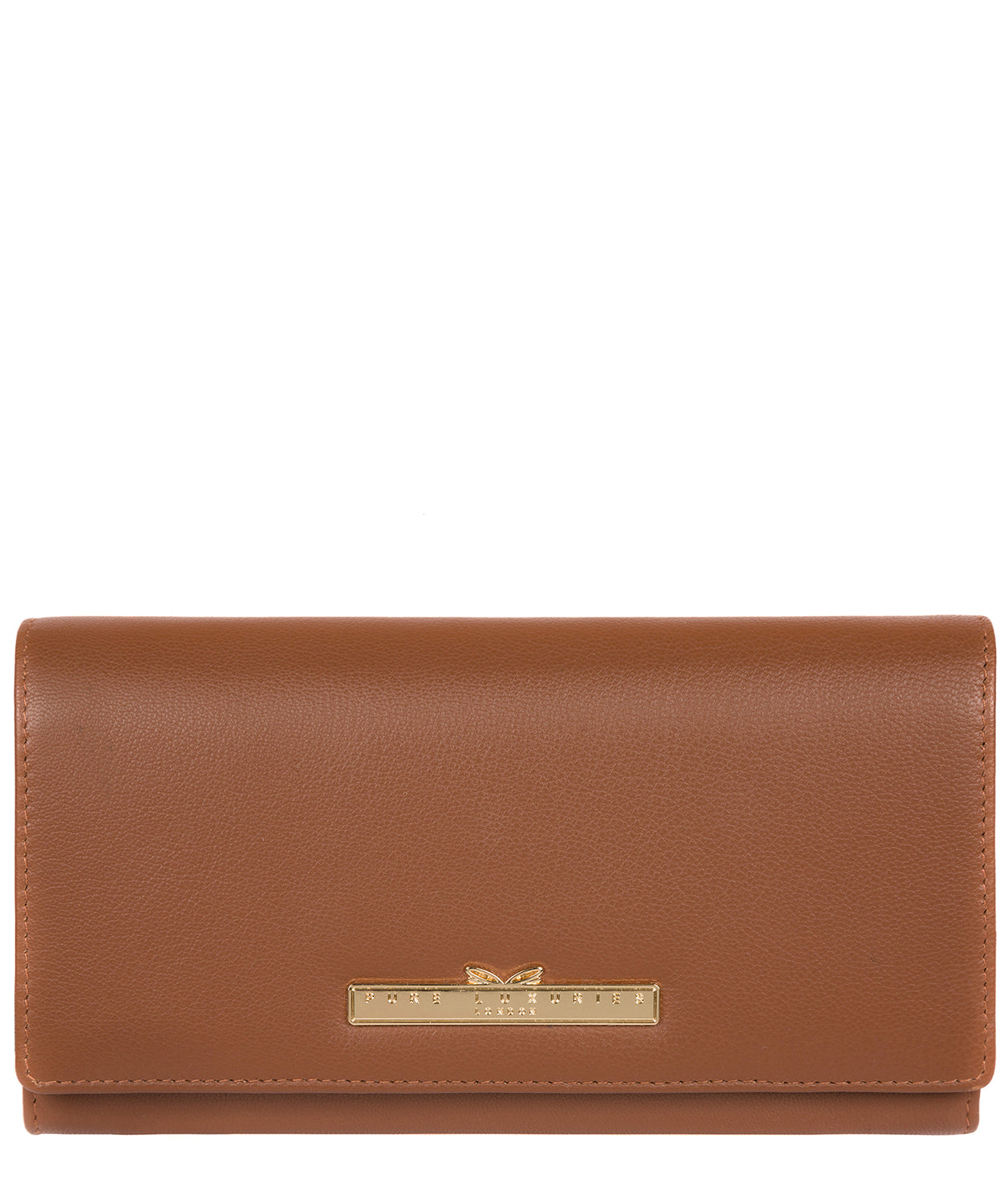 'Kite' Tan Leather Tri-Fold Purse image 1